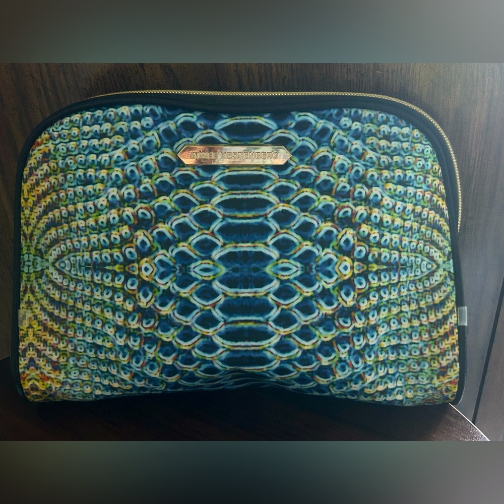 Aimee Kestenberg snake print makeup bag!